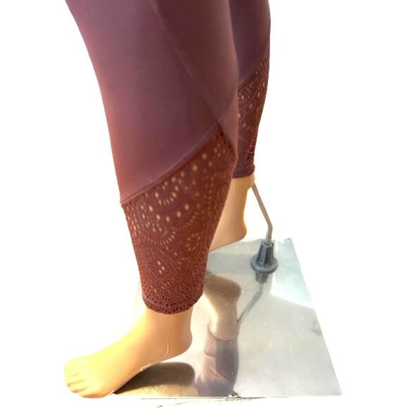 PINK Victoria's Secret Ultimate Mesh High Waist Leggings sz Medium Mauve PinkD45 - Picture 4 of 8